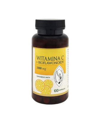 Obrazek Witamina C + Bioflawonoidy 1000 mg 60 kaps.